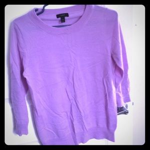 Lavender J.Crew Wool Top